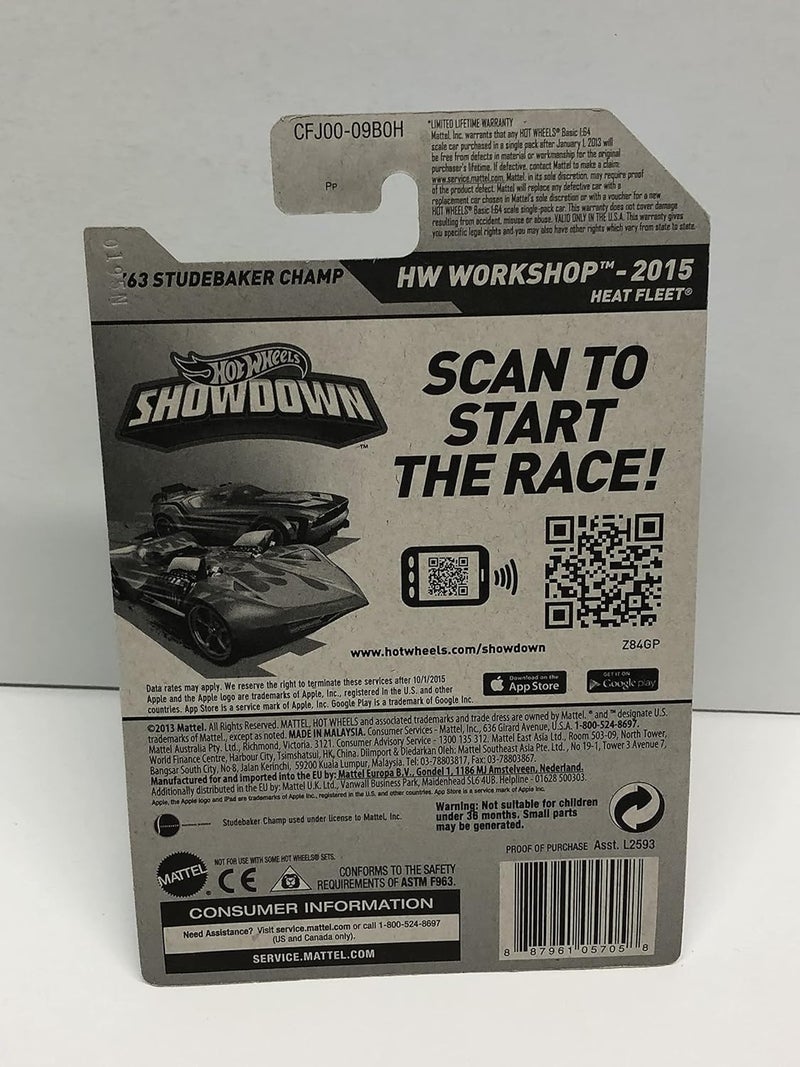 SCORE 2015 Hot Wheels HW Workshop '63 STUDEBAKER CHAMP 214/250 diecast - Image 3